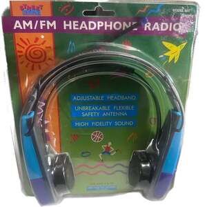 Street Beat AM/FM Headphone Radio Model 882 Classic 1995 By Lenoxx - pink purple